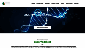 What Onomyscience.com website looked like in 2018 (6 years ago)