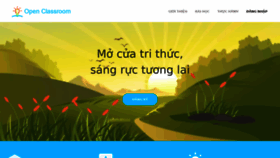 What Openclassroom.edu.vn website looked like in 2018 (5 years ago)