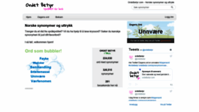 What Ordetbetyr.com website looked like in 2018 (5 years ago)
