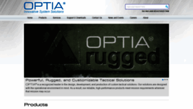 What Optia.com website looked like in 2018 (5 years ago)