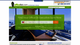 What Officelist.com website looked like in 2018 (5 years ago)