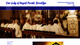 What Ourladyofangelsparish.org website looked like in 2018 (5 years ago)