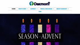 What Oakmontchurch.com website looked like in 2018 (5 years ago)