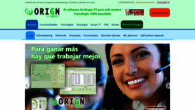 What Orign.com website looked like in 2018 (5 years ago)