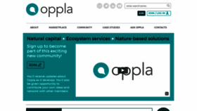 What Oppla.eu website looked like in 2018 (5 years ago)
