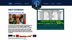 What Obuv-svoboda.cz website looked like in 2019 (5 years ago)