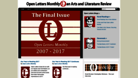 What Openlettersmonthly.com website looked like in 2019 (5 years ago)