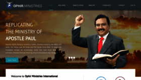 What Ophirministries.org website looked like in 2019 (5 years ago)