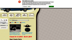 What Opel-classic-parts.com website looked like in 2019 (5 years ago)