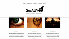 What Onealpha.com website looked like in 2019 (7 years ago)