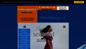 What Onlinewahrsagen.de website looked like in 2019 (5 years ago)