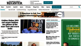 What Ocregister.com website looked like in 2019 (5 years ago)