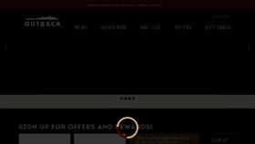 What Outback.com website looked like in 2019 (5 years ago)