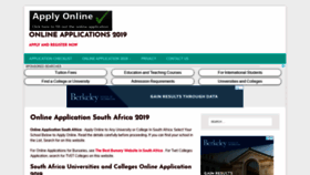What Onlineapplications.co.za website looked like in 2019 (5 years ago)