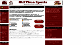 What Oldtimesports.net website looked like in 2019 (5 years ago)