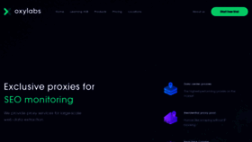 What Oxylabs.io website looked like in 2019 (5 years ago)