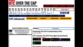 What Overthecap.com website looked like in 2019 (5 years ago)