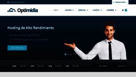 What Optimidia.com website looked like in 2019 (5 years ago)