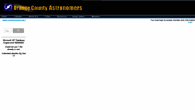 What Ocastronomers.org website looked like in 2019 (5 years ago)