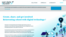 What Opendigitaleducation.com website looked like in 2019 (5 years ago)