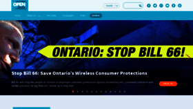 What Openmedia.ca website looked like in 2019 (5 years ago)