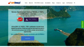 What Ontesol.com website looked like in 2019 (5 years ago)