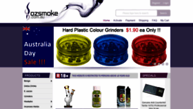 What Ozsmoke.com.au website looked like in 2019 (5 years ago)