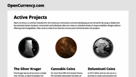 What Opencurrency.com website looked like in 2019 (5 years ago)