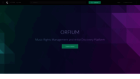 What Orfium.com website looked like in 2019 (5 years ago)