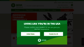 What Oxfam.org website looked like in 2019 (5 years ago)