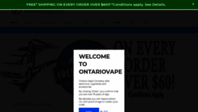What Ontariovape.com website looked like in 2019 (5 years ago)