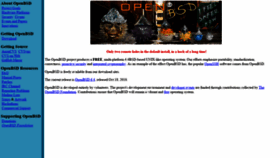 What Openbsd.org website looked like in 2019 (5 years ago)