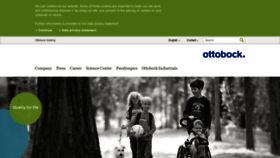 What Ottobock.com website looked like in 2019 (5 years ago)