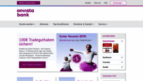 What Onvista-bank.de website looked like in 2019 (5 years ago)