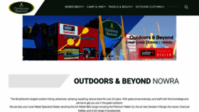 What Outdoorsandbeyond.com.au website looked like in 2019 (5 years ago)