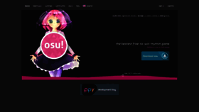What Osu.ppy.sh website looked like in 2019 (5 years ago)