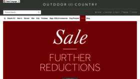 What Outdoorandcountry.co.uk website looked like in 2019 (5 years ago)