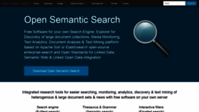 What Opensemanticsearch.org website looked like in 2019 (5 years ago)