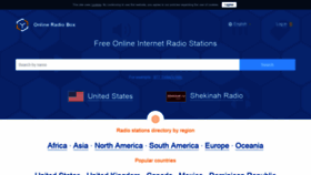 What Onlineradiobox.com website looked like in 2019 (5 years ago)