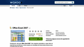 What Office-excel-2007.waxoo.com website looked like in 2019 (5 years ago)