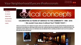 What Opticalconcept.com website looked like in 2019 (5 years ago)