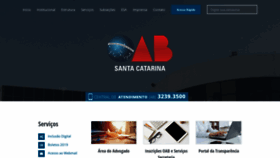 What Oab-sc.org.br website looked like in 2019 (6 years ago)