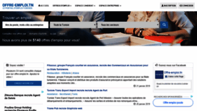 What Offre-emploi.tn website looked like in 2019 (5 years ago)