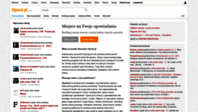 What Opowi.pl website looked like in 2019 (5 years ago)