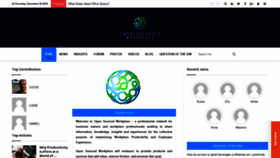 What Opensourcedworkplace.com website looked like in 2019 (5 years ago)