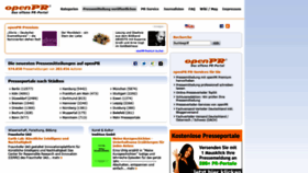 What Openpr.de website looked like in 2019 (5 years ago)