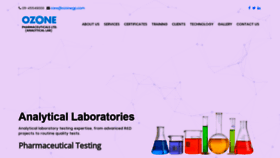 What Ozonetestinglab.com website looked like in 2019 (5 years ago)
