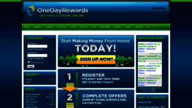 What Onedayrewards.com website looked like in 2019 (5 years ago)