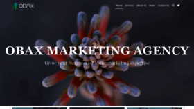 What Obaxmarketing.com website looked like in 2019 (5 years ago)