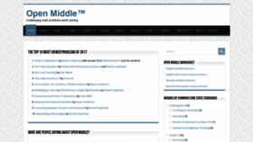 What Openmiddle.com website looked like in 2019 (5 years ago)